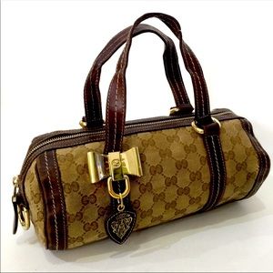 Gucci ebony monogram Mini Duchessa Boston Bag